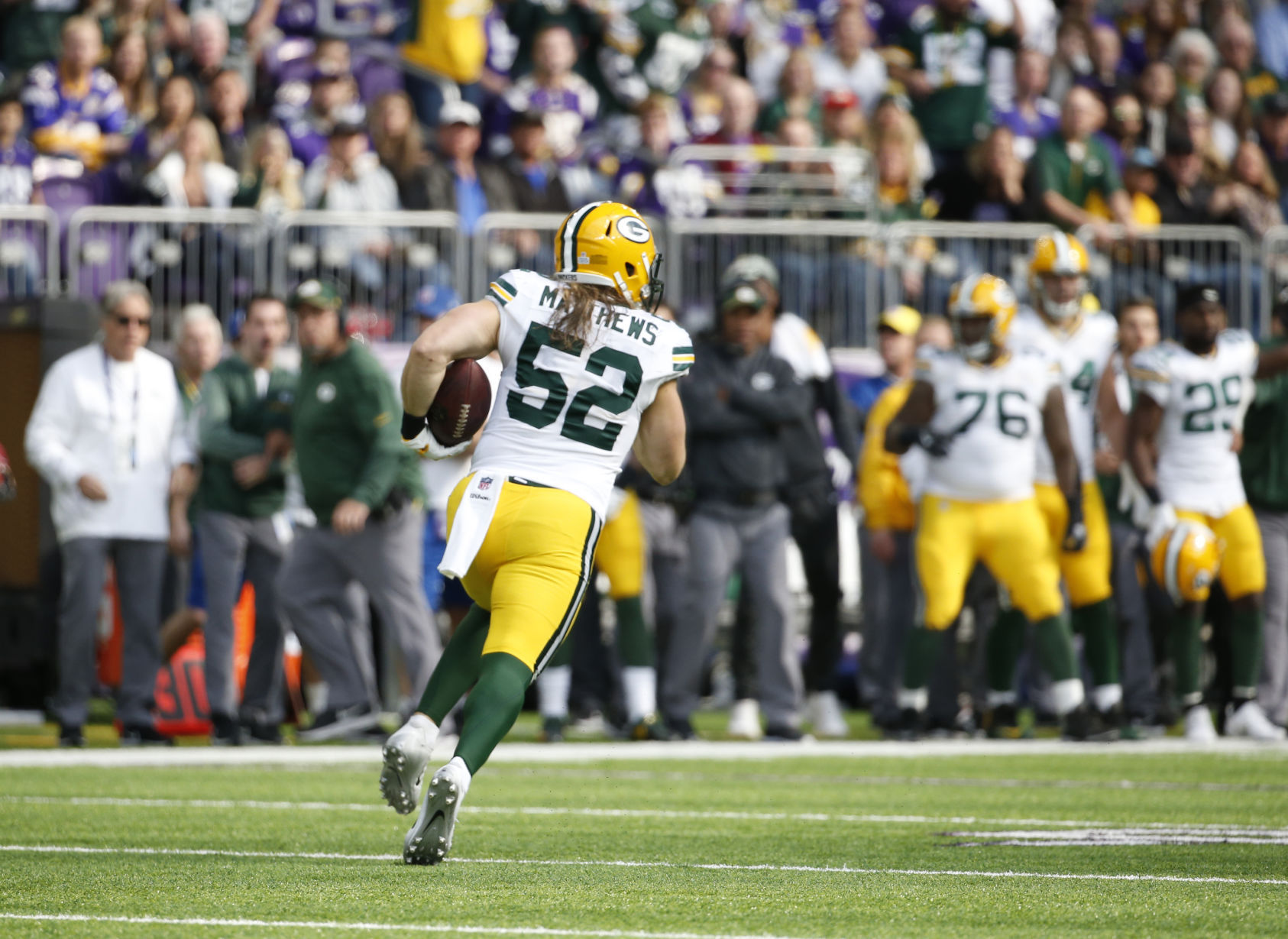 Clay Matthews returns interception